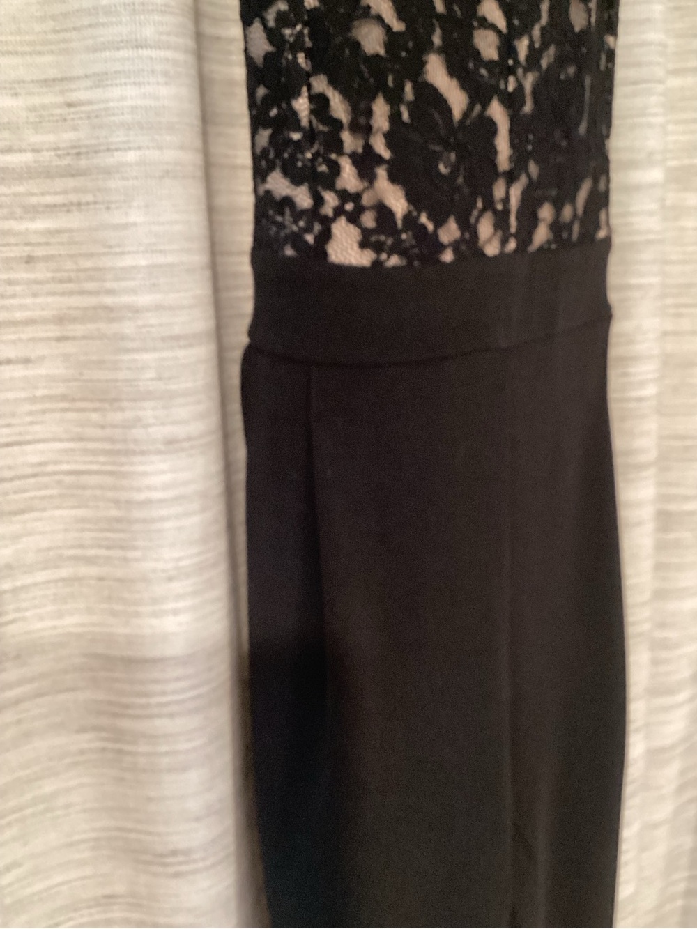 Express Black Lace Bodice plunge neck trouser Jumpsuit - Picture 4 of 6
